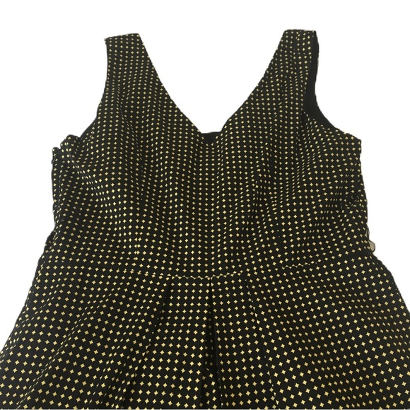 Cato Yellow Diamond Black Sleeveless Dress - Picture 4 of 11